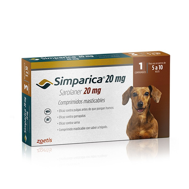 SIMPARICA 20 MG - 5 A 10 KG