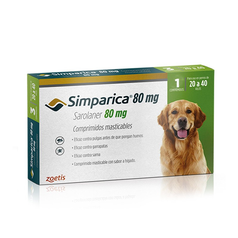 SIMPARICA 80 MG - 20 A 40 KG