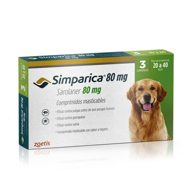 SIMPARICA 80 MG - 20 A 40 KG