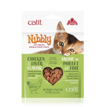 CATIT NIBBLY TREATS CHICKEN & LIVER FLAVOUR