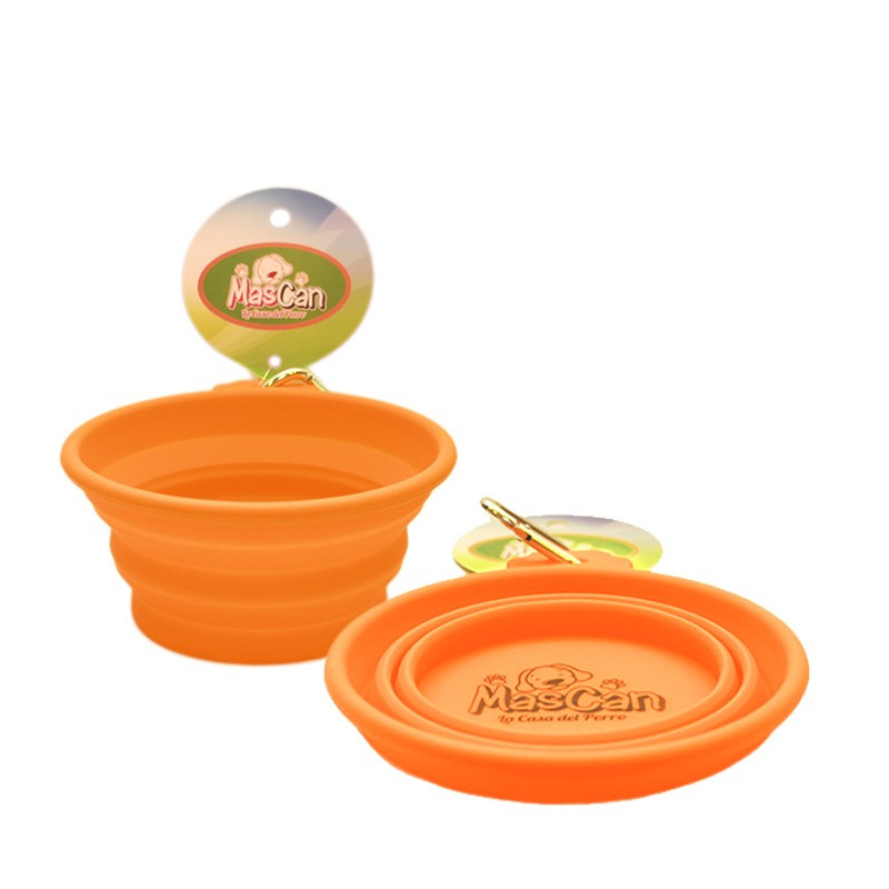 MASCAN PLATO PLEGABLE DE SILICONA CON MOSQUETÓN