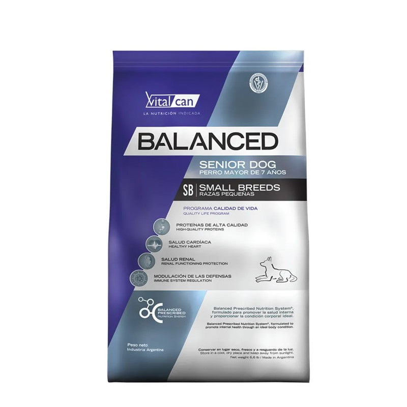 VITALCAN BALANCED PERRO SENIOR RAZA PEQUEÑA