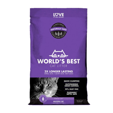 WORLD&acute;S BEST CAT LITTER MULTIPLE CAT LAVENDER SCENTED