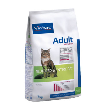 VIRBAC HPM ADULT SALMON NEUTERED & ENTIRE CAT