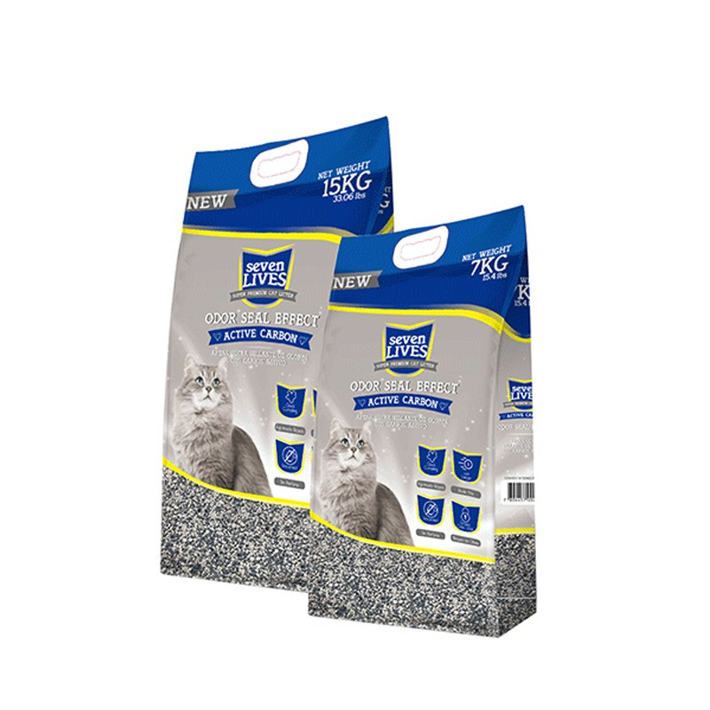 SEVEN LIVES ODOR SEAL EFFECT WITH ACTIVE CARBON CAT LITTER
