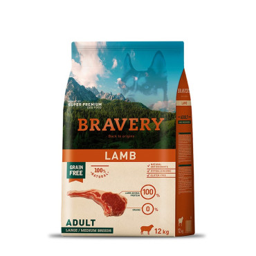 BRAVERY - LAMB ADULT LARGE/MEDIUM BREEDS