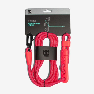 ZEE.DOG HANDSFREE LEASH NEON CORAL