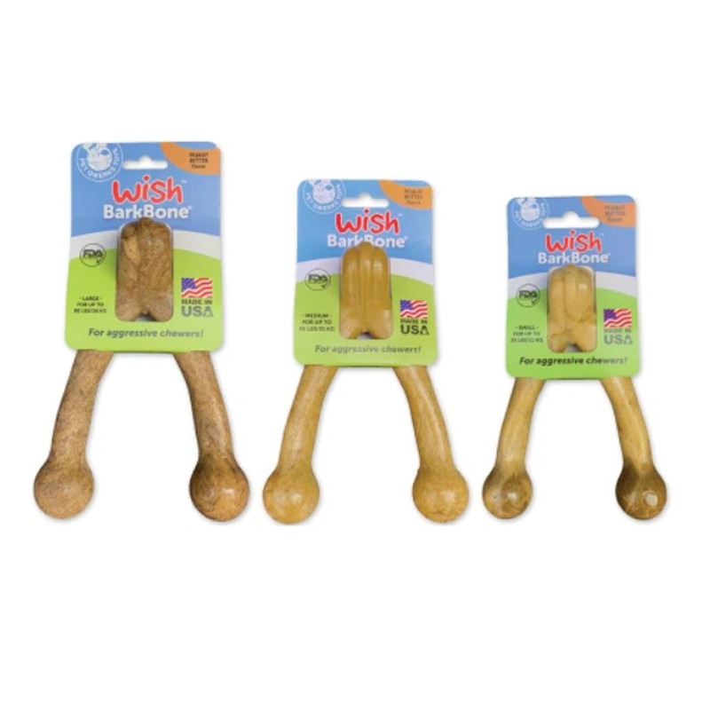 PET QWERKS PEANUT BUTTER WISH BARKBONE