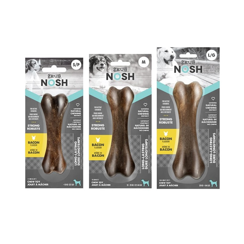 ZEUS NOSH STRONG CHEW BONE - BACON