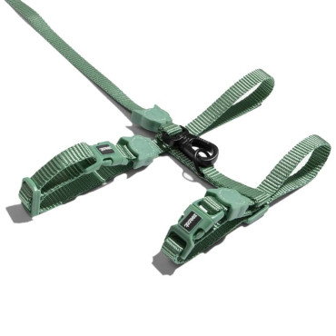 ZEE.CAT ARMY GREEN HARNESS WITH LEASH