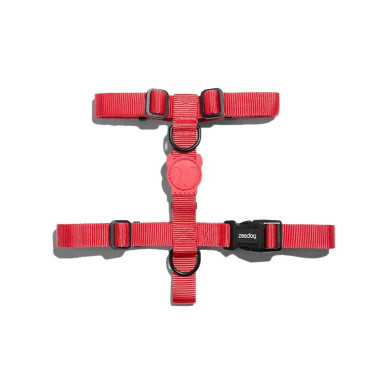 ZEE.DOG NEON CORAL DOG H HARNESS