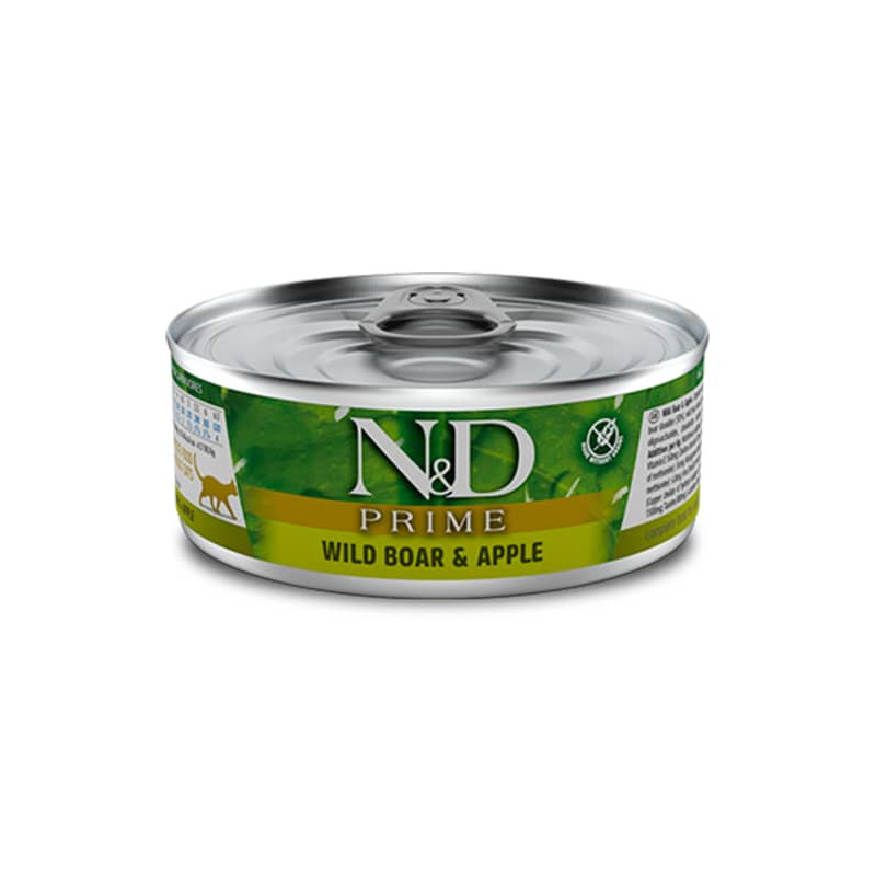 N&D PRIME FELINE WILD BOAR AND APPLE - CAT WET FOOD