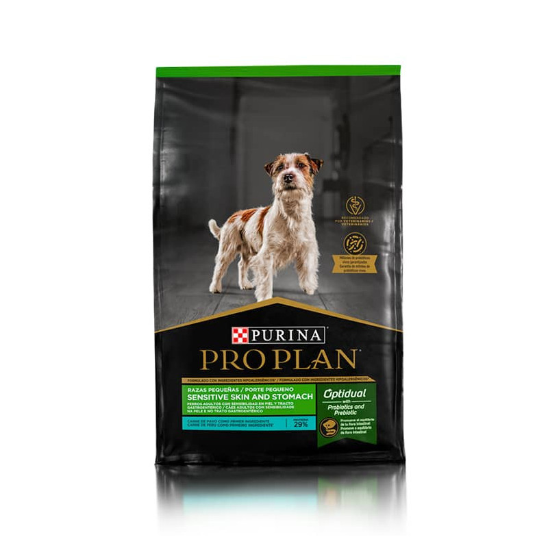 PRO PLAN SENSITIVE SKIN AND STOMACH RAZAS PEQUEÑAS