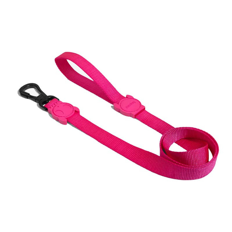 ZEE.DOG PINK LED DOG LEASH