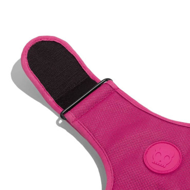 ZEE.DOG PINK LED ADJUSTABLE MESH PLUS DOG HARNESS