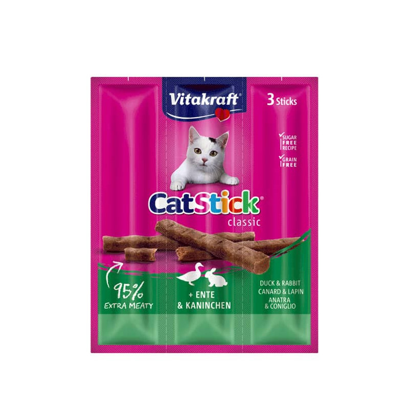 VITAKRAFT CAT STICK - CONEJO Y PATO