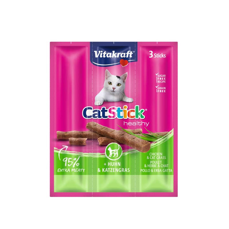 VITAKRAFT CAT STICK - POLLO Y HIERBA GATERA