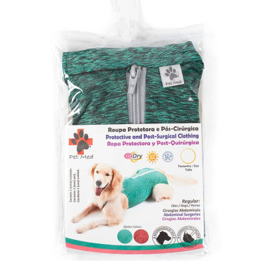 PET MED ROPA POSTQUIRÚRGICA VERDE