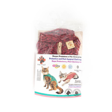 PET MED ROPA POSTQUIRÚRGICA ROSADA PARA GATOS