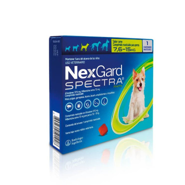 NEXGARD SPECTRA DE 7,6 - 15 KG - ANTIPARASITARIO MASTICABLE