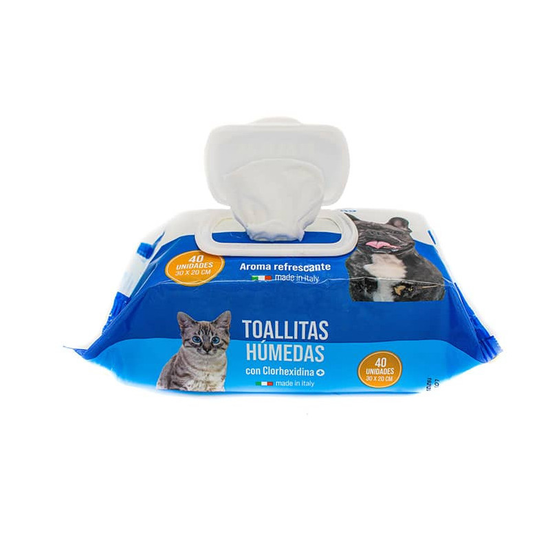 WUWU TOALLITAS HÚMEDAS PARA PERROS Y GATOS
