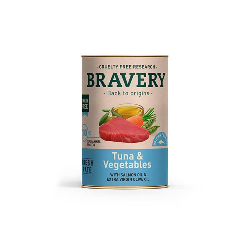 BRAVERY - TUNA & VEGETABLES - DOG WET FOOD