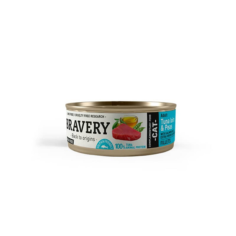 BRAVERY - TUNA LOIN & PEAS - CAT WET FOOD
