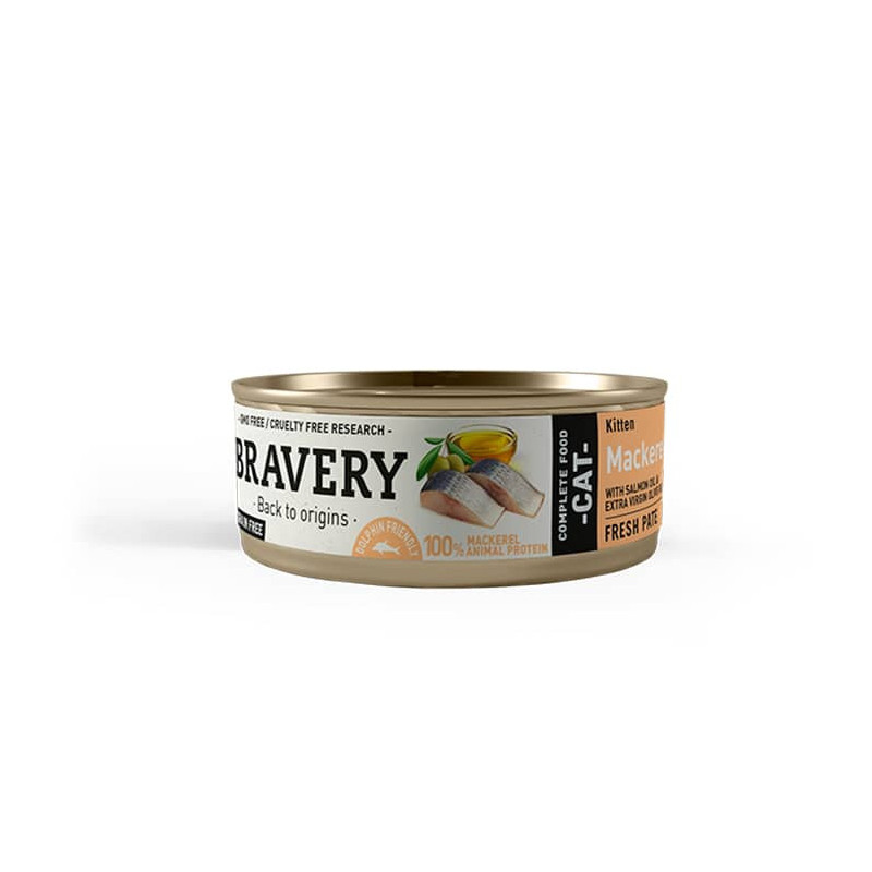 BRAVERY - MACKEREL - KITTEN WET FOOD