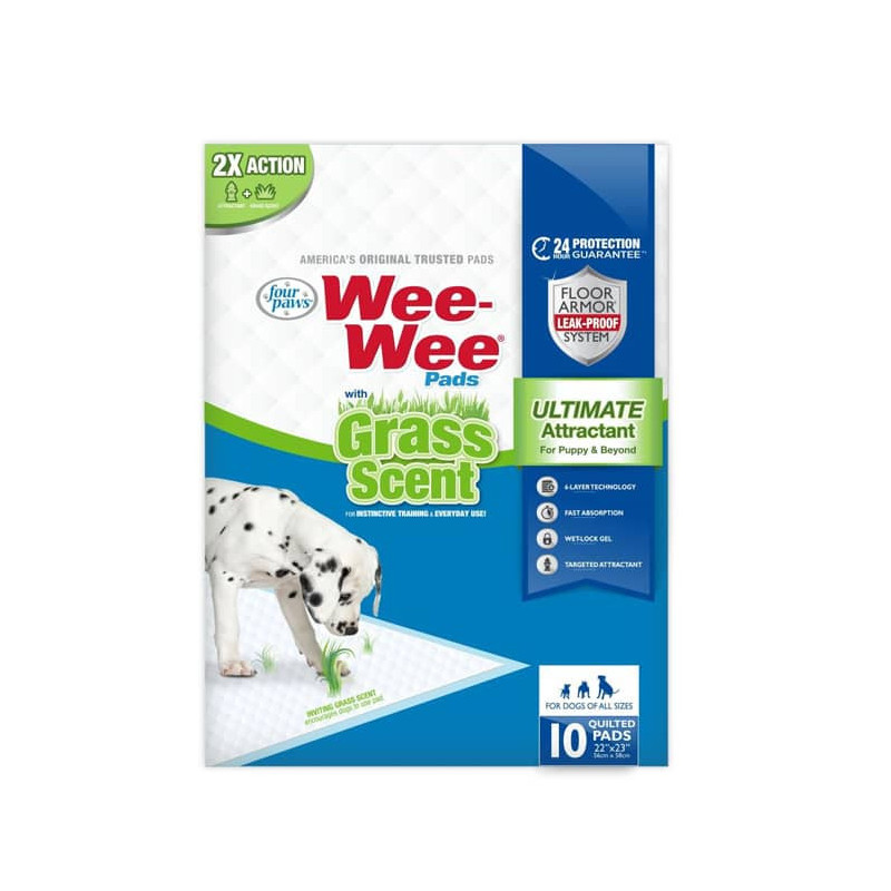 WEE-WEE® DOG PEE PADS WITH GRASS SCENT