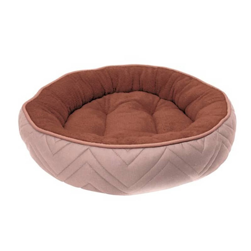 DOGIT DREAMWELL CAMA REDONDA BEIGE-CAFÉ