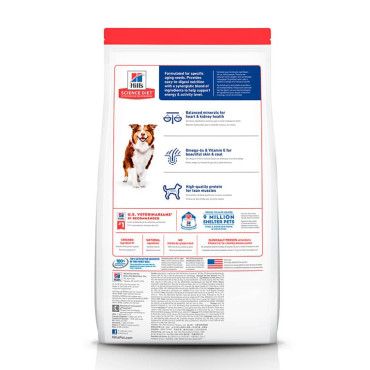 HILL&acute;S SCIENCE DIET ADULTO 7+ CHICKEN MEAL BARLEY BROWN RICE RECIPE