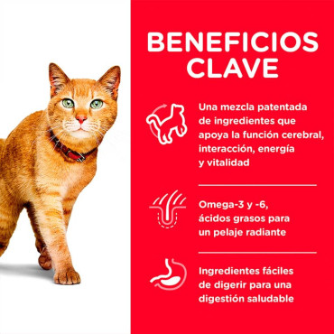 HILL´S SCIENCE DIET SENIOR VITALITY ADULT 7+ FELINO