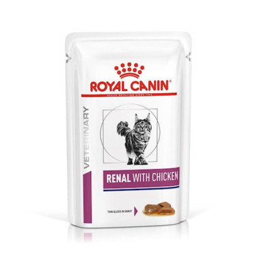 ROYAL CANIN POUCH RENAL WITH CHICKEN FELINE