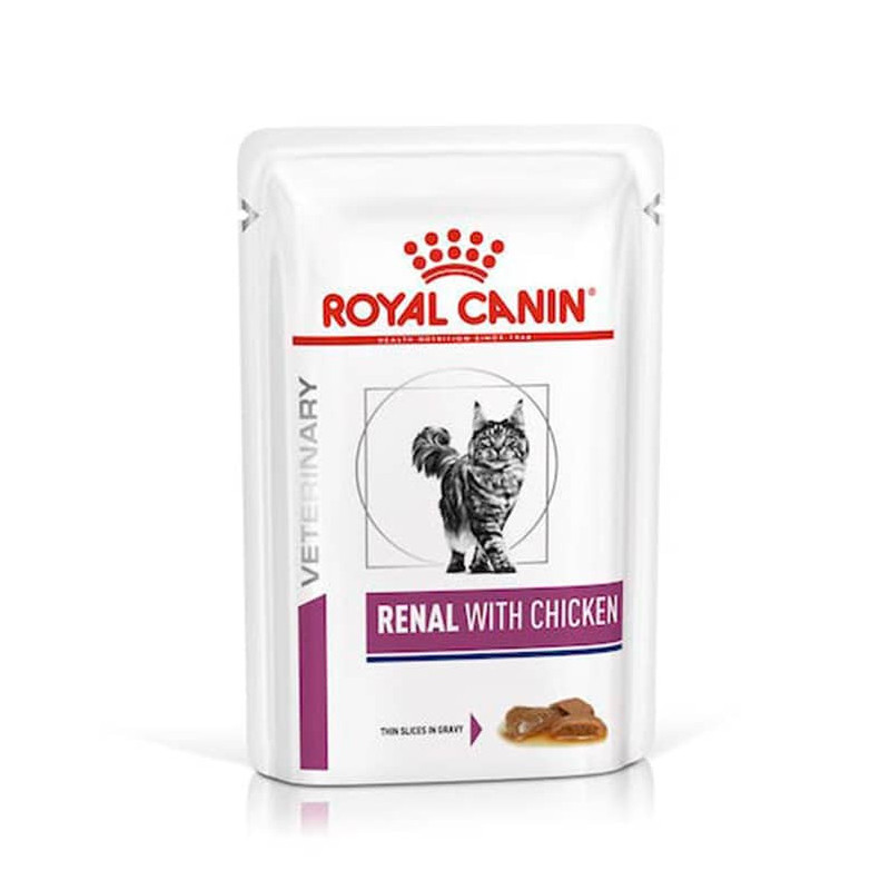 ROYAL CANIN POUCH RENAL WITH CHICKEN FELINE