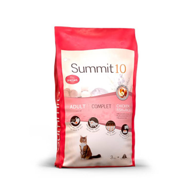 SUMMIT 10 LIFE STAGES CAT COMPLET CHICKEN, FISH & RICE