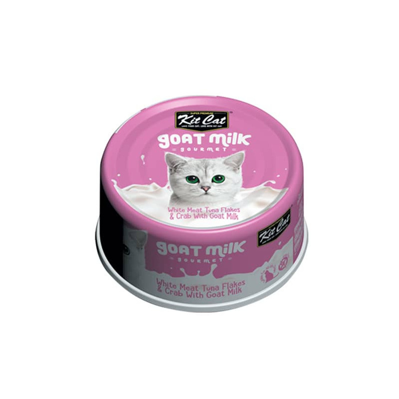 KIT CAT GOAT MILK GOURMET TUNA&CRAB LATA