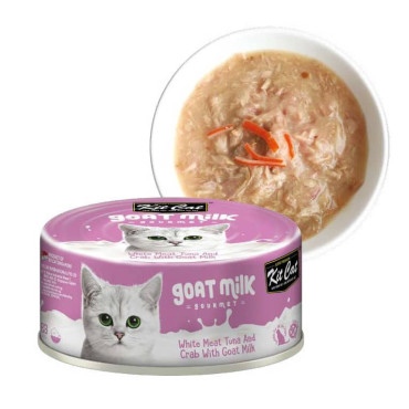KIT CAT GOAT MILK GOURMET TUNA&CRAB LATA