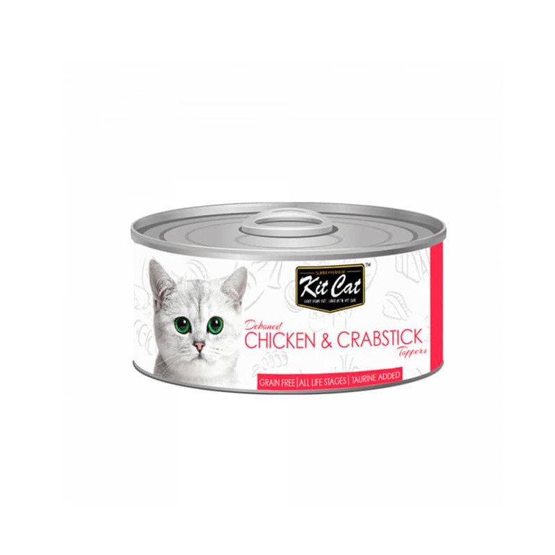 KIT CAT DEBONED CHICKEN & CRABSTICK TOPPERS LATA