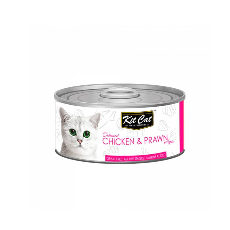 KIT CAT DEBONED CHICKEN & PRAWN TOPPERS LATA
