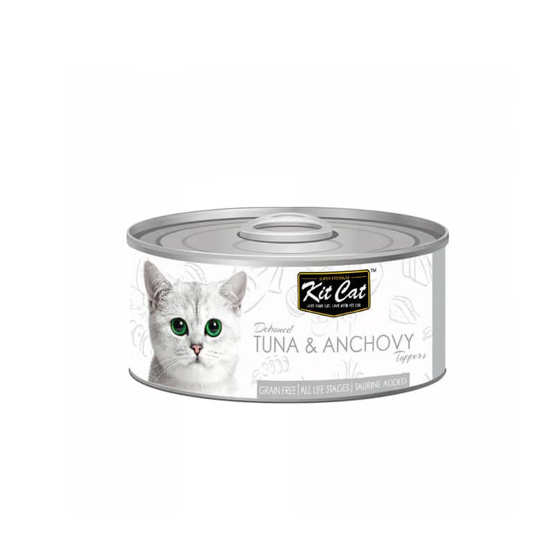 KIT CAT DEBONED TUNA & ANCHOVY TOPPERS LATA