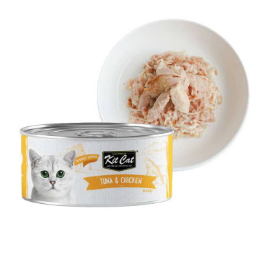 KIT CAT DEBONED TUNA & CHICKEN TOPPERS LATA