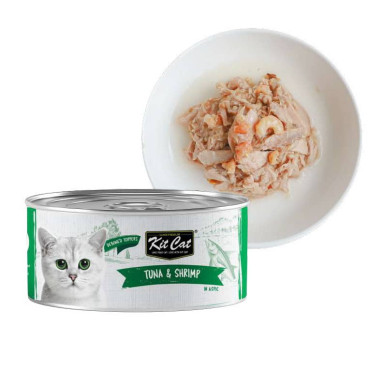 KIT CAT DEBONED TUNA & SHRIMP TOPPERS LATA
