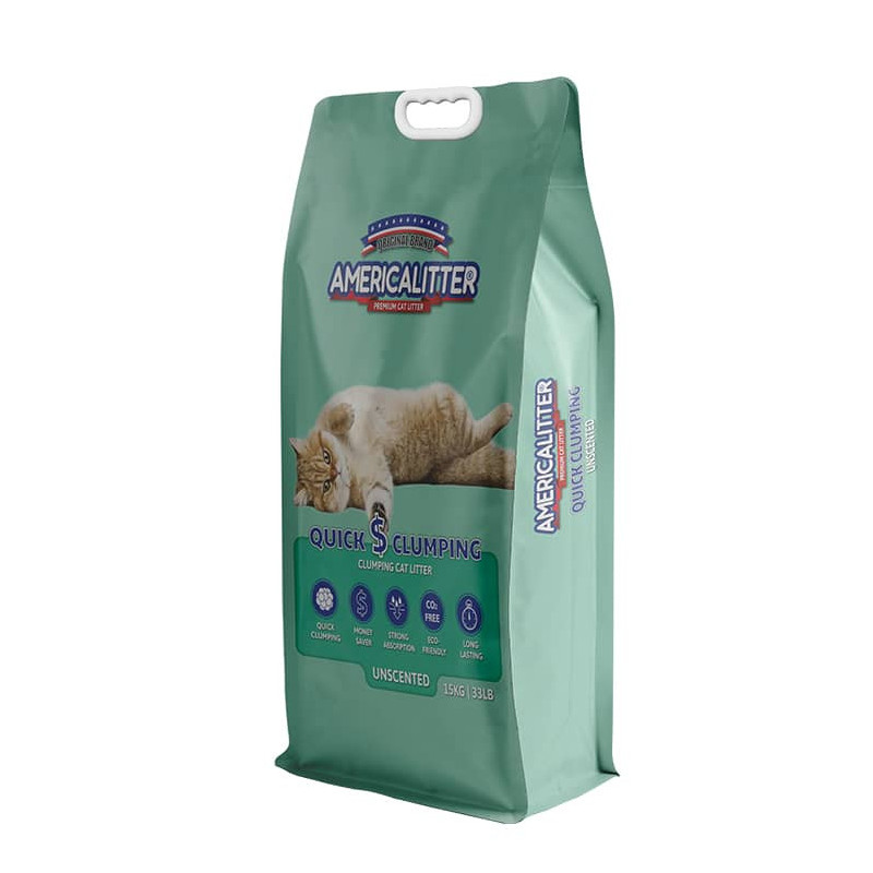 AMERICA LITTER QUICK CLUMPING UNSCENTED 15 kg