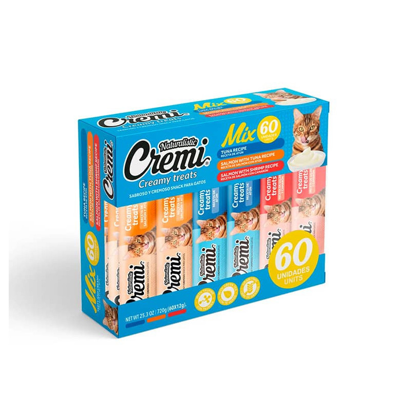 NATURALISTIC CREMI BOX SEA FOOD MIX - 60 SACHET