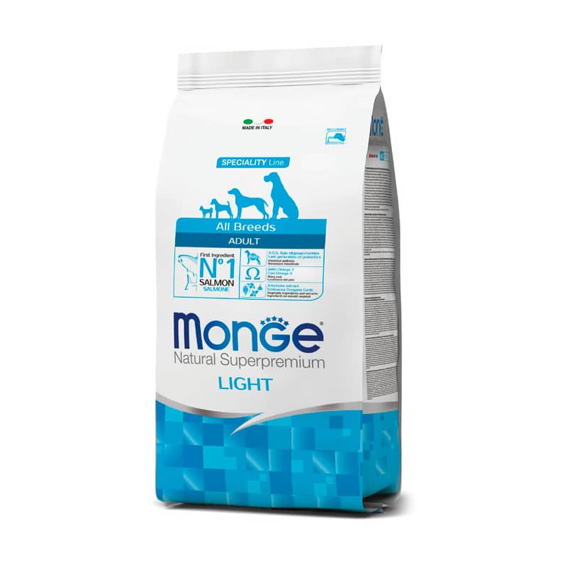 MONGE ALL BREEDS ADULT LIGHT MONOPROTEIN SALMON WITH RICE