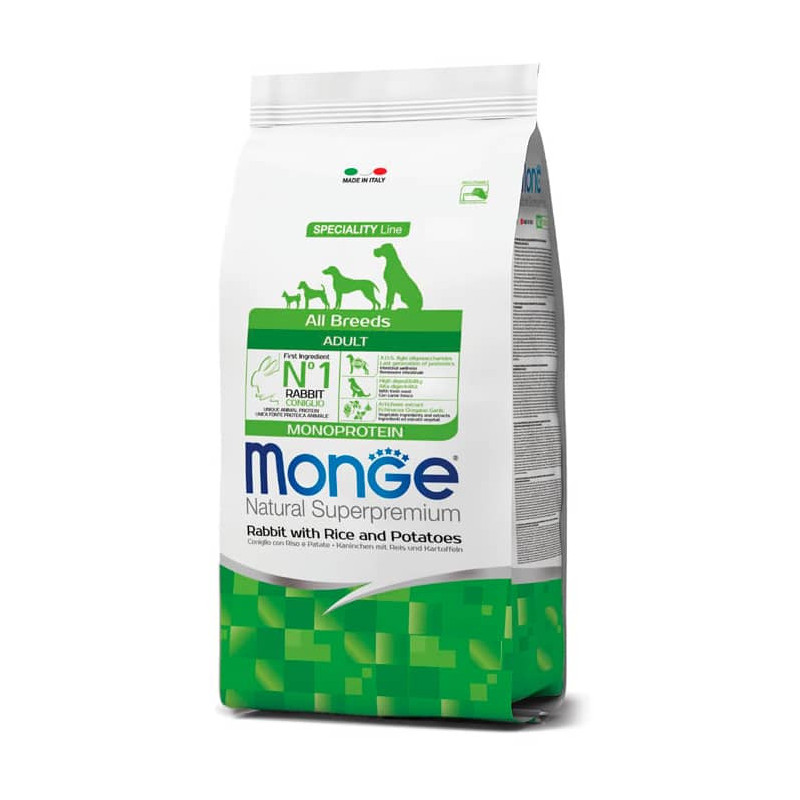 MONGE ADULT ALL BREEDS MONOPROTEIN RABBIT