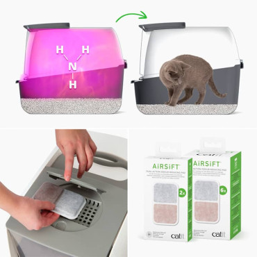 CATIT BAÑO SANITARIO CUBIERTA GRIS CON AIRSIFT
