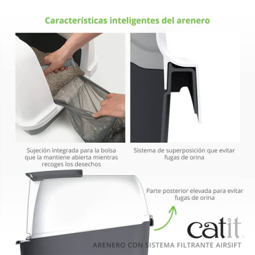 CATIT BAÑO JUMBO PARA GATOS CON AIRSIFT