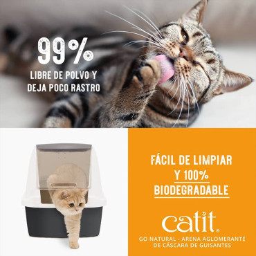 CATIT GO NATURAL ARENA BIODEGRABLE AGLOMERANTE LAVANDA
