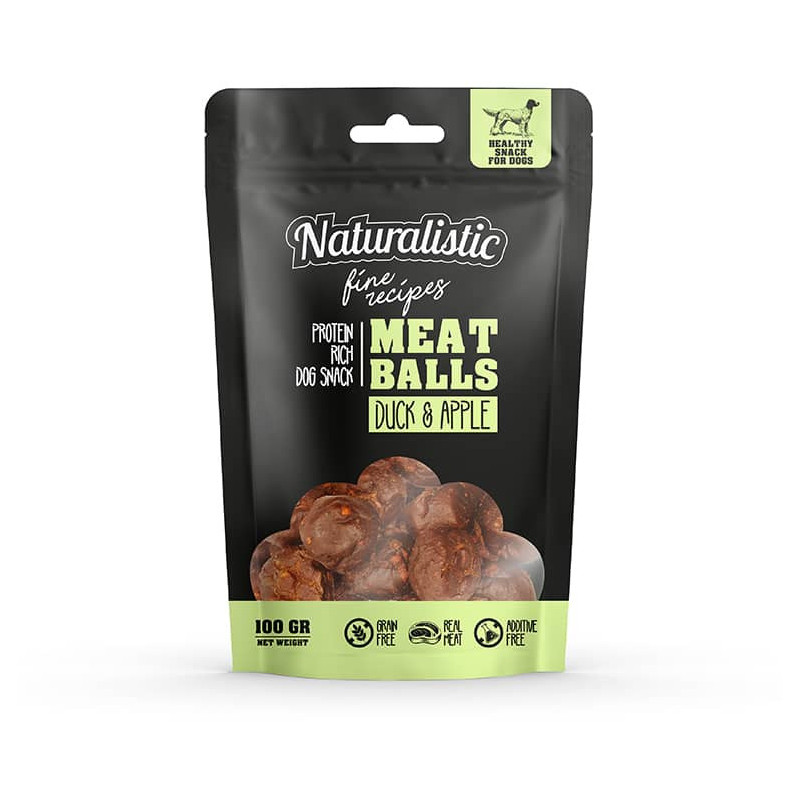 NATURALISTIC MEAT BALLS DUCK AND APPLE